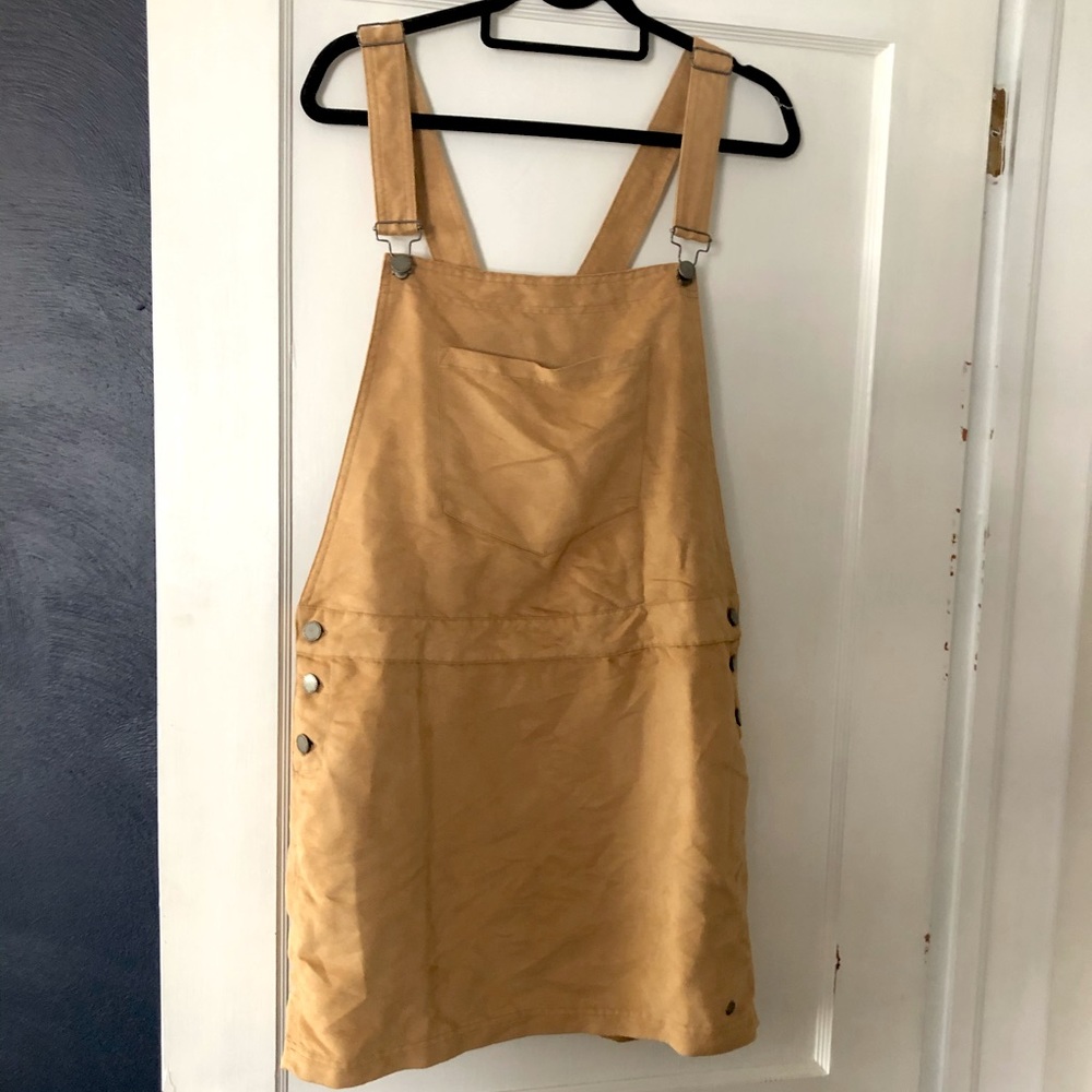 NWT Roxy Suede Overall Miniskirt